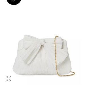 BRAND NEW Loeffler Randall
Rayne Small Pleated Bow Frame Clutch